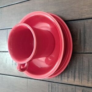 Set Of 3 Fiestaware Scarlet Dishes